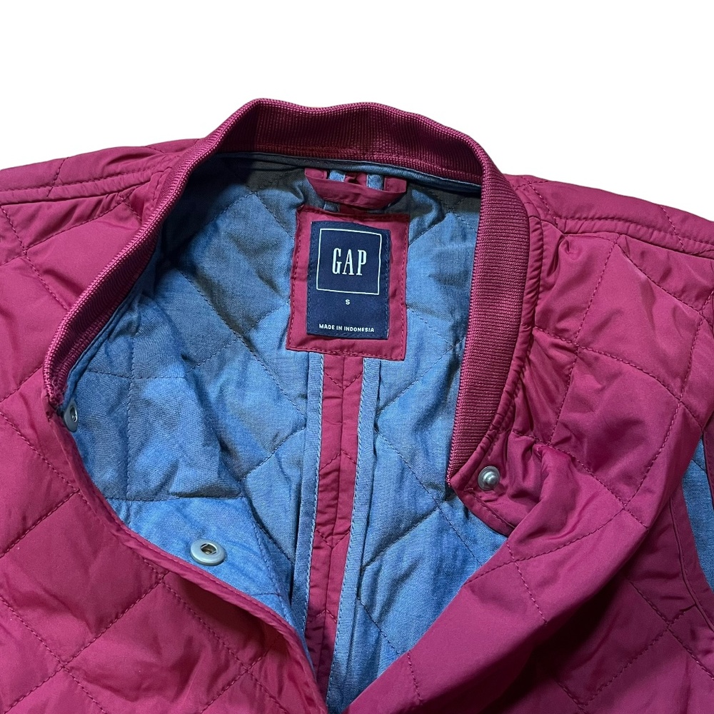 Gap Vest Women’s Small Burgundy Button Down - Picture 7 of 11